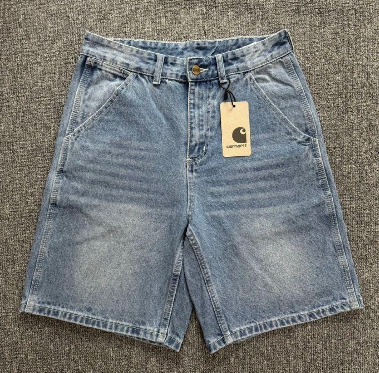 Shorts Carhartt – Denim Efecto Desgastado