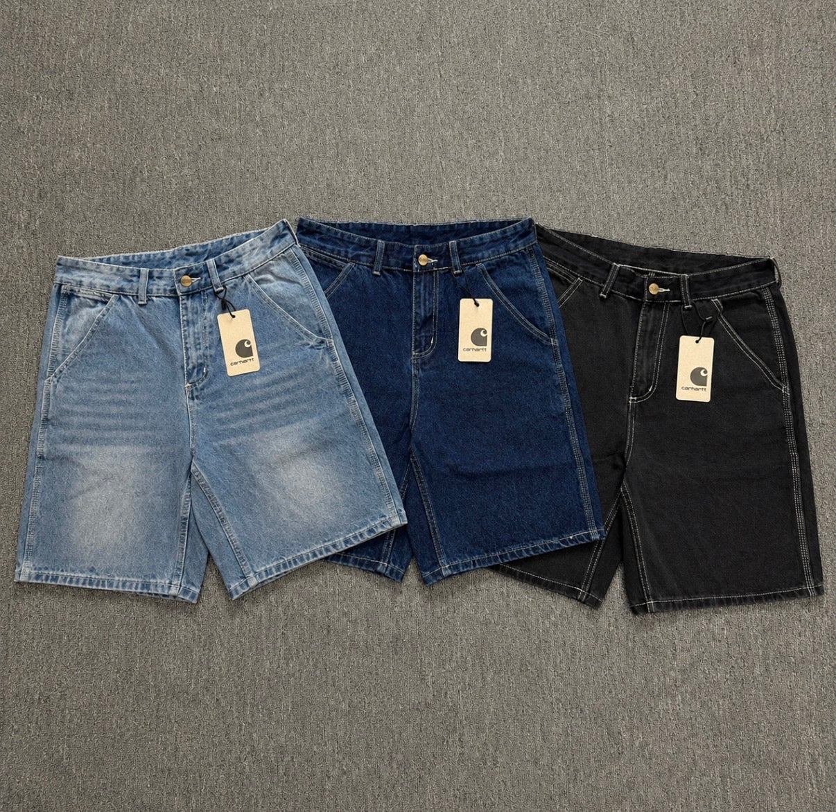 Shorts Carhartt – Denim Efecto Desgastado